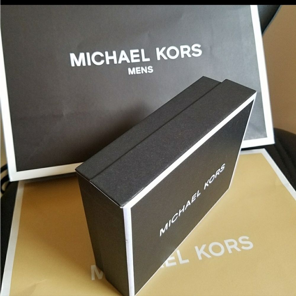 ššALERT Michael Kors Men's BlackāJet Set Signature Andy Billfold Pocket - Picture 3 of 15
